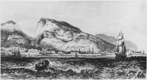 Vista, de, port louis, mauritius, ilustração, de, ices, de, laffrac, por, armand, dAvezac, (1798-1875), paris, publicado, 1848 de French School