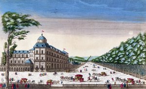 Vista, de, schloss, Esterhazy, Eisenstadt, áustria de French School