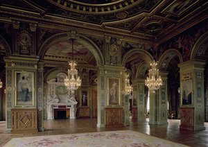 Vista da Salle des Arts, depois de 1871 de French School