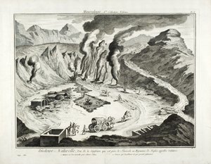 Vista, de, a, solfatara, vulcão, pozzuoli, nápoles de French School