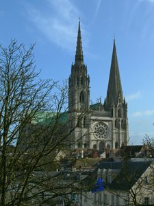 Vista da catedral do oeste de French School