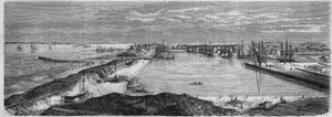 Vista da cidade de Saint Nazaire (Saint-Nazaire) (Loire Atlantique, 44) de French School