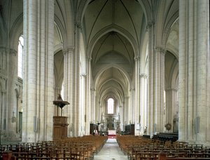 Vista da nave, c.1162-80 de French School