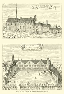 Vistas do Castelo de Plessis-les-Tours de French School