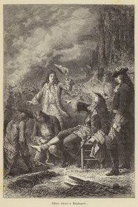 Villars feridos em Malplaquet (gravura) de French School