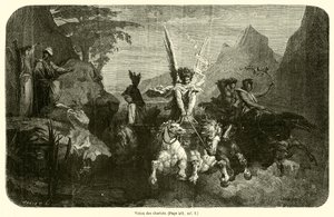 Vision des chariots (gravura) de French School