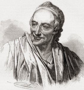 Voltaire, da Histoire de France, publicado em 1880 de French School