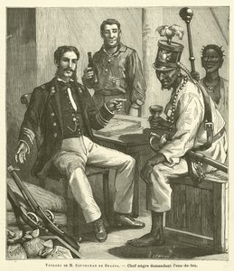 Travels Of M Savorgnan De Brazza (gravura) de French School
