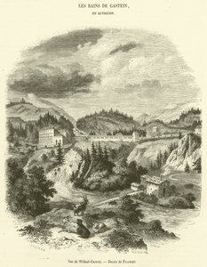 Vista de Wilbad-Gastein (gravura) de French School