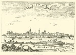 Vista da fechadura (gravação) de French School