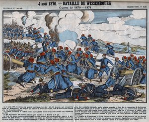 Guerra de 1870 - 1871: Batalha de Wissembourg, 4 de Agosto de French School