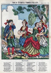 Éramos três raparigas. Três raparigas a brincar com um pastor e a deixá-lo desconfortável. (Chants et chansons populaire de la France) Imagine d