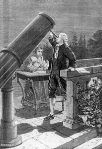 William Herschel (1738-1822) descobre o planeta Urano de French School