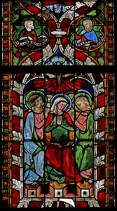 Janela N-chapA retratando o Pentecostes de French School
