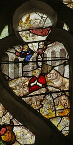 Janela representando Daniel na Cova dos Leões (vitral) de French School