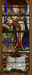 Janela que representa Louis de Bourbon-Vendome (vitral) de French School