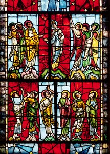 Janela representando a ascensão, c.1145 de French School