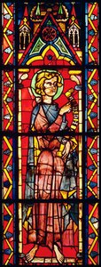 Janela representando o profeta Obadias, c.1270-75 de French School