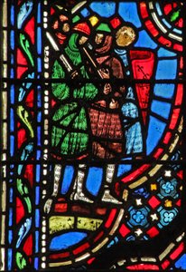 Janela w14 os filisteus derrotando os judeus I Sam IV 10 de French School