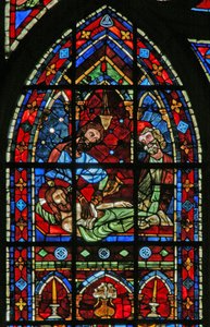 Janela w200 representando o Entombment de French School