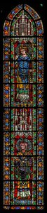 Janela w205 representando St Maximin e St Valentius de French School