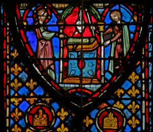 Janela w3 Deus ordena o arranjo das lâmpadas no Templo Numb VIII 2 de French School