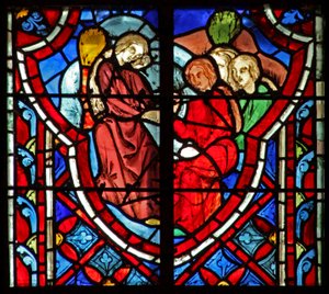 Window w5 Jephthahs filha chorando na montanha. Juízes XI 38 de French School