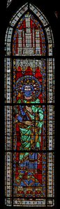 Janela w9 representando Charles Martel de French School