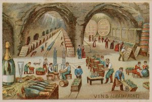 Vinhos (champanhe) de French School