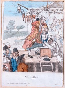 Sem Esforço, 1781 (gravura a cores) de French School