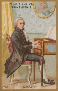 Wolfgang Amadeus Mozart, compositor austríaco do século XVIII de French School