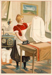 Engomar mulher (chromolitho) de French School
