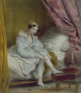 Mulher, pôr, meias, c.1830