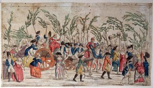 Marcha da Mulher em Versalhes 5 de outubro de French School