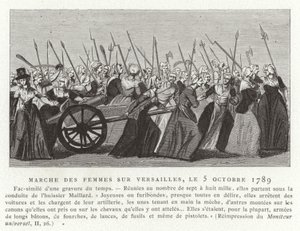 Marcha das mulheres em Versalhes, Revolução Francesa, 5 de outubro de 1789 de French School