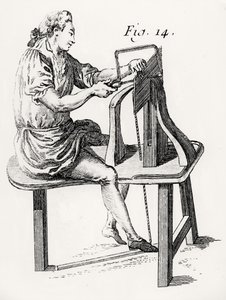 Woodworker, de LArt du Menuisier em Andre Jacob Roubo, pub. 1769-1774 de French School