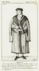 Século XIII, Reinado de Luís IX, Luís IX (gravura) de French School