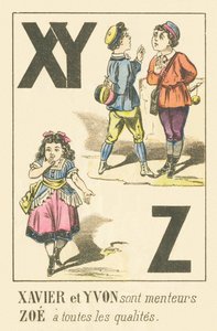 XYZ: Xavier e Yvon são mentirosos. Zoe tem todas as qualidades de French School