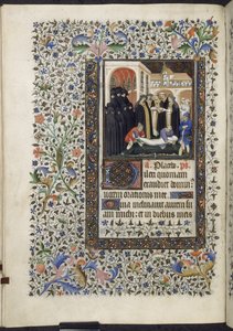 Yates Thompson 46 f156 v - Enterro dos Mortos, c.1410-20 (vellum) de French School