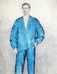 Jovem operário de macacão de French School