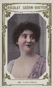 Yvette Gilbert (foto colorida) de French School