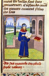 Zabion, do Histoire des Philosophes, final do século XV (vellum) de French School