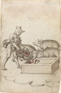 Um tolo dando flores aos porcos [fol. 42 reto]
