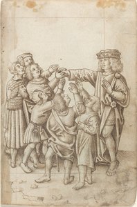 "Não dê sua mão direita a todos e a todos" [fol. 13 reto] de French early 16th Century
