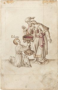 "Não faça água em aparas de unhas ou cabelos" [fol. 30 reto] de French early 16th Century