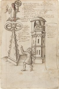 A estátua da oportunidade, um transeunte e remorso [fol. 8r]