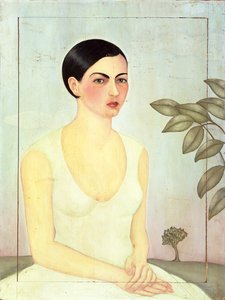 Dama de Blanco 1928 (óleo sobre painel)