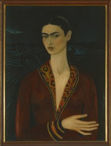Self-Portrait com um vestido de veludo de Frida Kahlo
