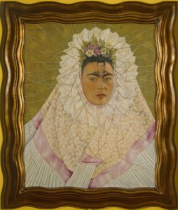 Autorretrato como Tehuana ou Diego nos meus pensamentos de Frida Kahlo