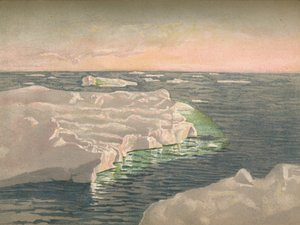 Ao pôr do sol, 22 de setembro de 1893. Esboço em aquarela, 1893, 1897